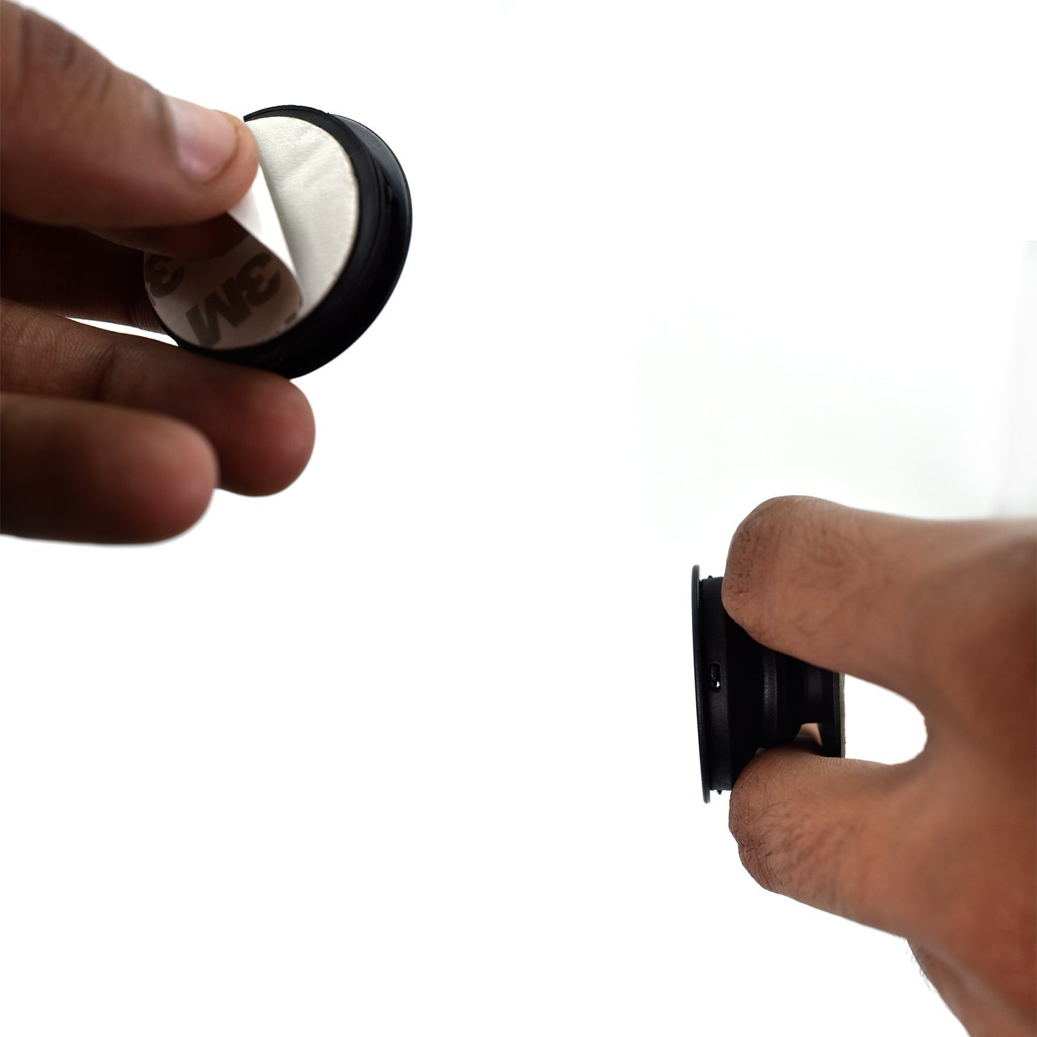 Transparent pouch containing mobile  holders Transparent pouch containing mobile  holders